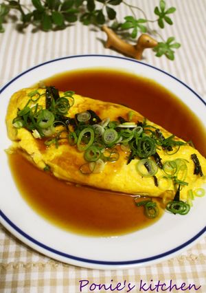 絶品★納豆オムレツの餡かけ-レシピのメイン写真