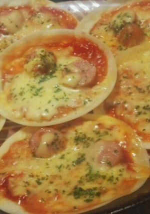 超簡単***餃子の皮で作るピザ-レシピのメイン写真