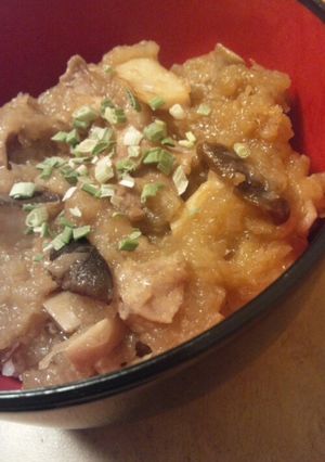 豚肉とエリンギのみぞれあんかけ丼-レシピのメイン写真