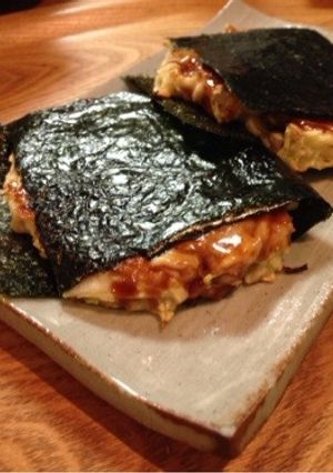 お好み焼きのおこ海苔焼き-レシピのメイン写真