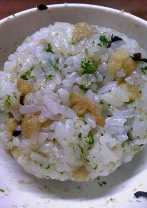 天かす青のりおにぎり-レシピのメイン写真