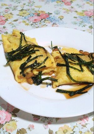 納豆オムレツ-レシピのメイン写真