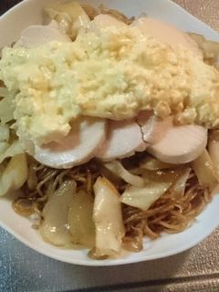 まるちゃん焼きそばでタルタルチキン-レシピのメイン写真