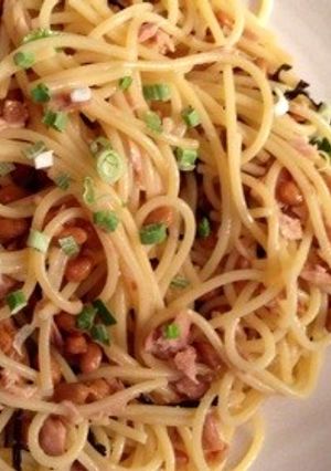 混ぜるだけの超ジャパニーズ納豆パスタ-レシピのメイン写真