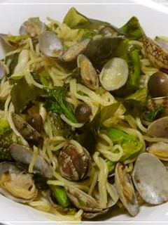 ☆菜の花とあさりの塩焼きそばー四国食材☆-レシピのメイン写真