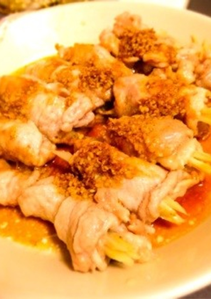 【簡単レンジ】ごぼうの豚肉巻き-レシピのメイン写真