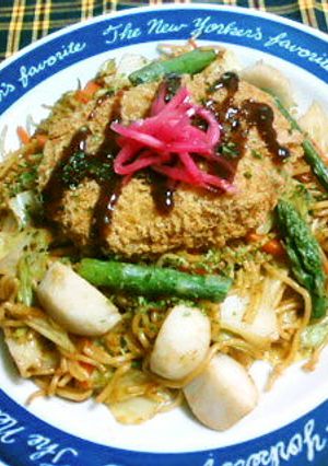 北上コロッケ焼きそば-レシピのメイン写真