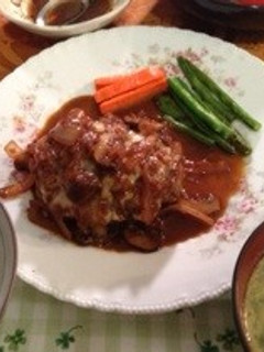 煮込みハンバーグ-レシピのメイン写真