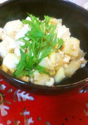 豆腐とじゃがいもの明太チーズバター和え-レシピのメイン写真
