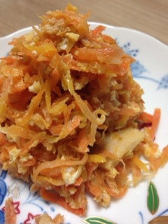 にんじんしりしり。ツナと卵で。-レシピのメイン写真