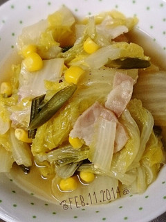 簡単♥白菜とベーコンのコンソメ煮♥-レシピのメイン写真