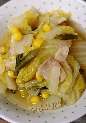 簡単♥白菜とベーコンのコンソメ煮♥-レシピのメイン写真