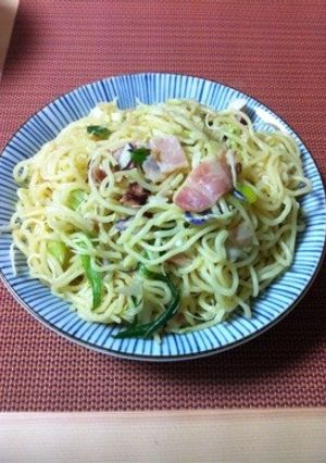 ねぎとベーコンの塩焼きそば-レシピのメイン写真