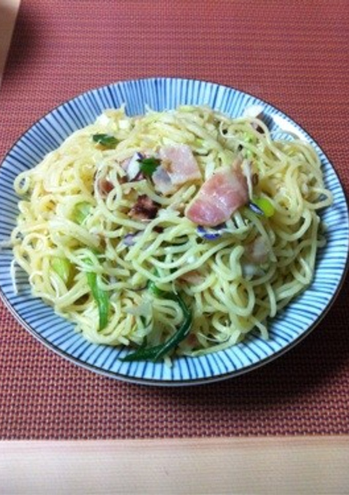 ねぎとベーコンの塩焼きそば-レシピのメイン写真