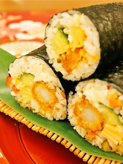 節分に 海老フライのカラフル恵方巻き-レシピのメイン写真