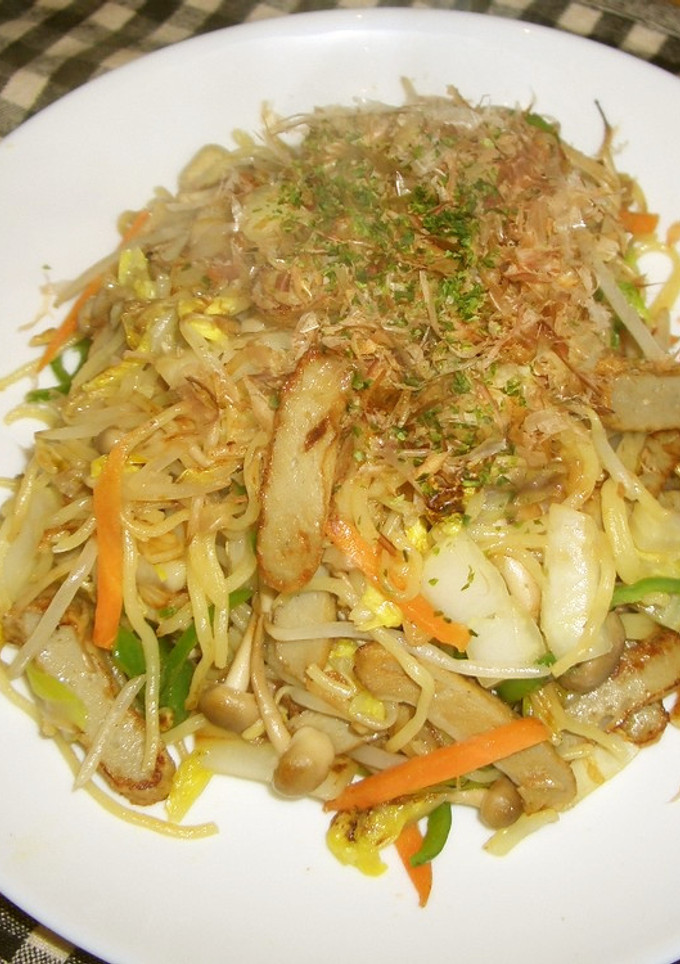 宇和島じゃこてんと白菜の塩焼きそば-レシピのメイン写真