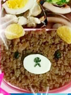 簡単キャラ弁☆そぼろくまちゃん☆-レシピのメイン写真