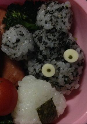 キャラ弁おにぎり20…ネズミ-レシピのメイン写真