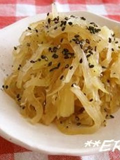 大根とセロリとじゃこの炒め煮~♪♪-レシピのメイン写真