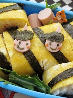 トラ柄節分弁当(キャラ弁)-レシピのメイン写真