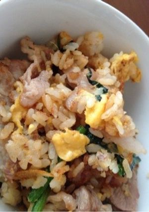 ほうれん草と豚肉のチャーハン-レシピのメイン写真