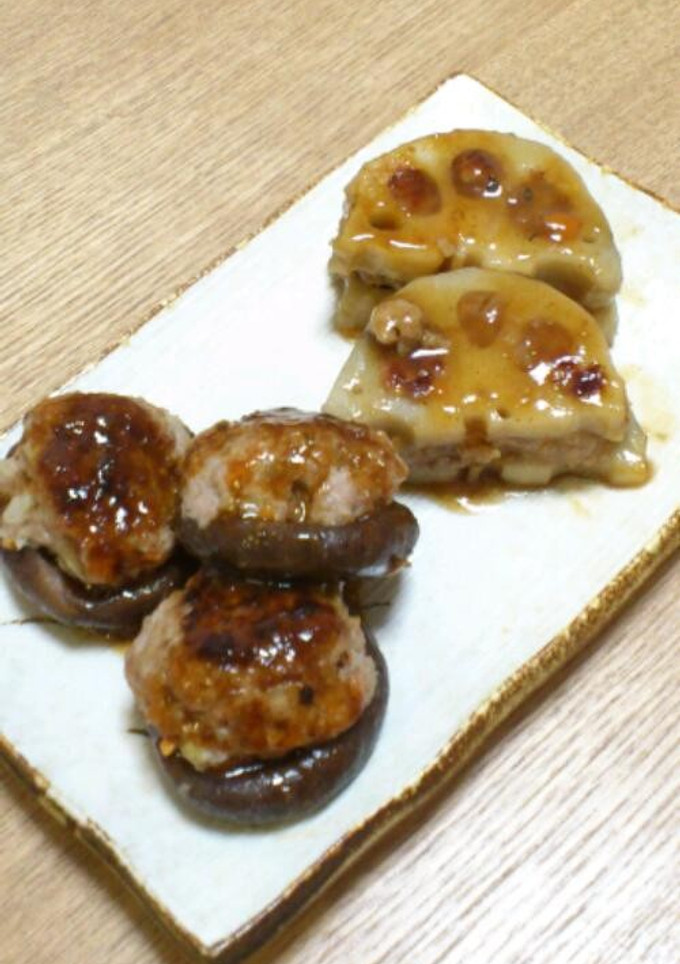 蓮根と挽き肉のはさみ焼き-レシピのメイン写真