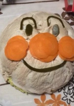 子供が喜ぶ誕生日アンパンマン可愛いサラダ-レシピのメイン写真