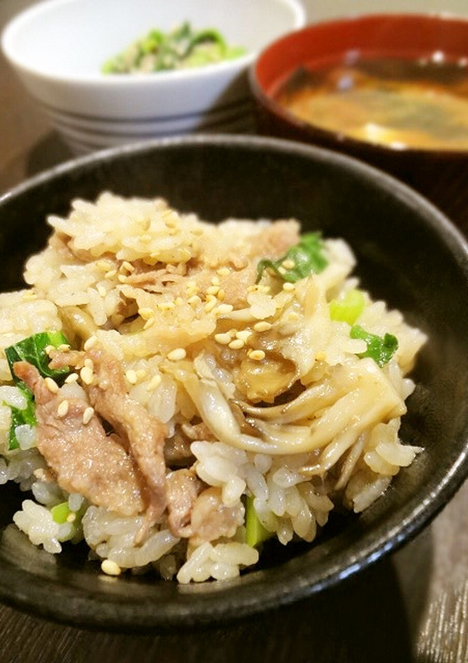 牛肉とまいたけの炊き込みご飯-レシピのメイン写真