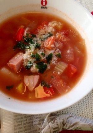 ひよこ豆と野菜のミネストローネ♬-レシピのメイン写真
