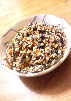 鶏ひき肉とひじきの炒め煮♪-レシピのメイン写真