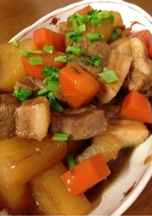 大根と豚バラブロックの煮物-レシピのメイン写真