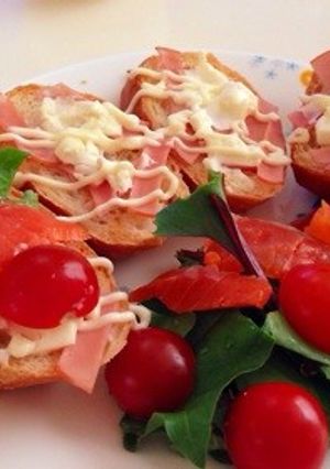 大口開けて召し上がれ！オープンサンド-レシピのメイン写真