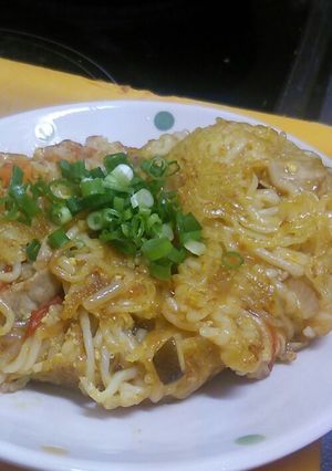 福井トマト餡入りかた焼きそば@マルチャン-レシピのメイン写真