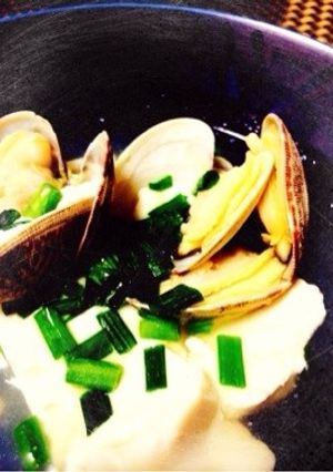 【10分】アサリと豆腐の塩麹だし煮-レシピのメイン写真