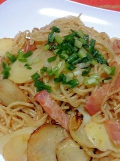 新ジャガとベーコンで*北海道塩焼きそば-レシピのメイン写真