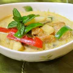 รูปของ こだわりのグリーンカレー(タイカレー）