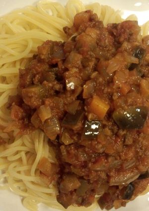 野菜たっぷりミートソーススパゲティ-レシピのメイン写真
