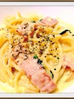 簡単で美味しいカルボナーラ(*^^*)!-レシピのメイン写真