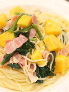 ベーコンとほうれん草とポテトのパスタ-レシピのメイン写真