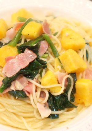 ベーコンとほうれん草とポテトのパスタ-レシピのメイン写真