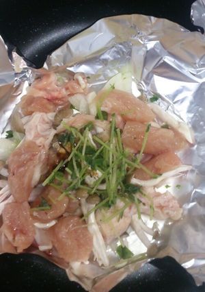 鶏胸肉とキノコのホイル蒸し-レシピのメイン写真