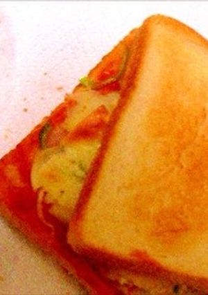 簡単☆ピザ風ホットサンドトースト-レシピのメイン写真