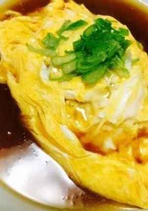 もやしとひき肉のあんかけオムレツ-レシピのメイン写真