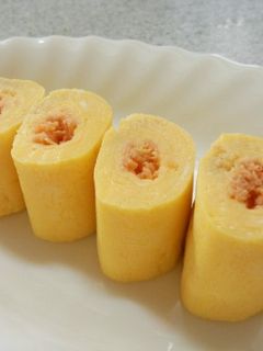 お弁当に♪朝食に♪たらこ入り玉子焼き-レシピのメイン写真