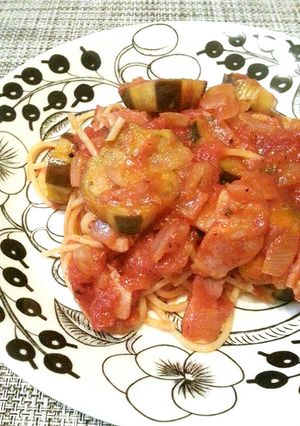 ナスとベーコンのトマトソースパスタ☆-レシピのメイン写真