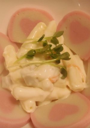 はぁとかまぼことマカロニサラダ-レシピのメイン写真