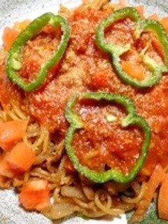 青春のトマト焼きそば-レシピのメイン写真