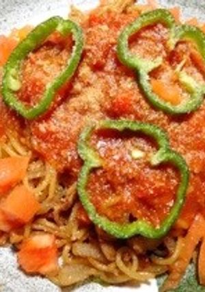 青春のトマト焼きそば-レシピのメイン写真