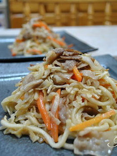 豚肉と切り干し大根のうどん焼き-レシピのメイン写真