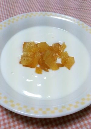 簡単!!りんごのコンポートのせヨーグルト-レシピのメイン写真
